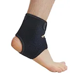 Ankle support is made with premium elastic nylon materials for a perfect adjustable fit, which offers strong support and stabilization for the ankle tendons and joints. Great ankle support brace for running, exercising and day to day activities.